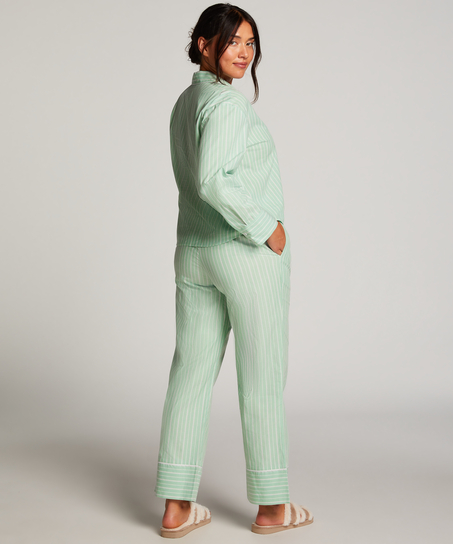 Pyjama broek Stripy, Groen