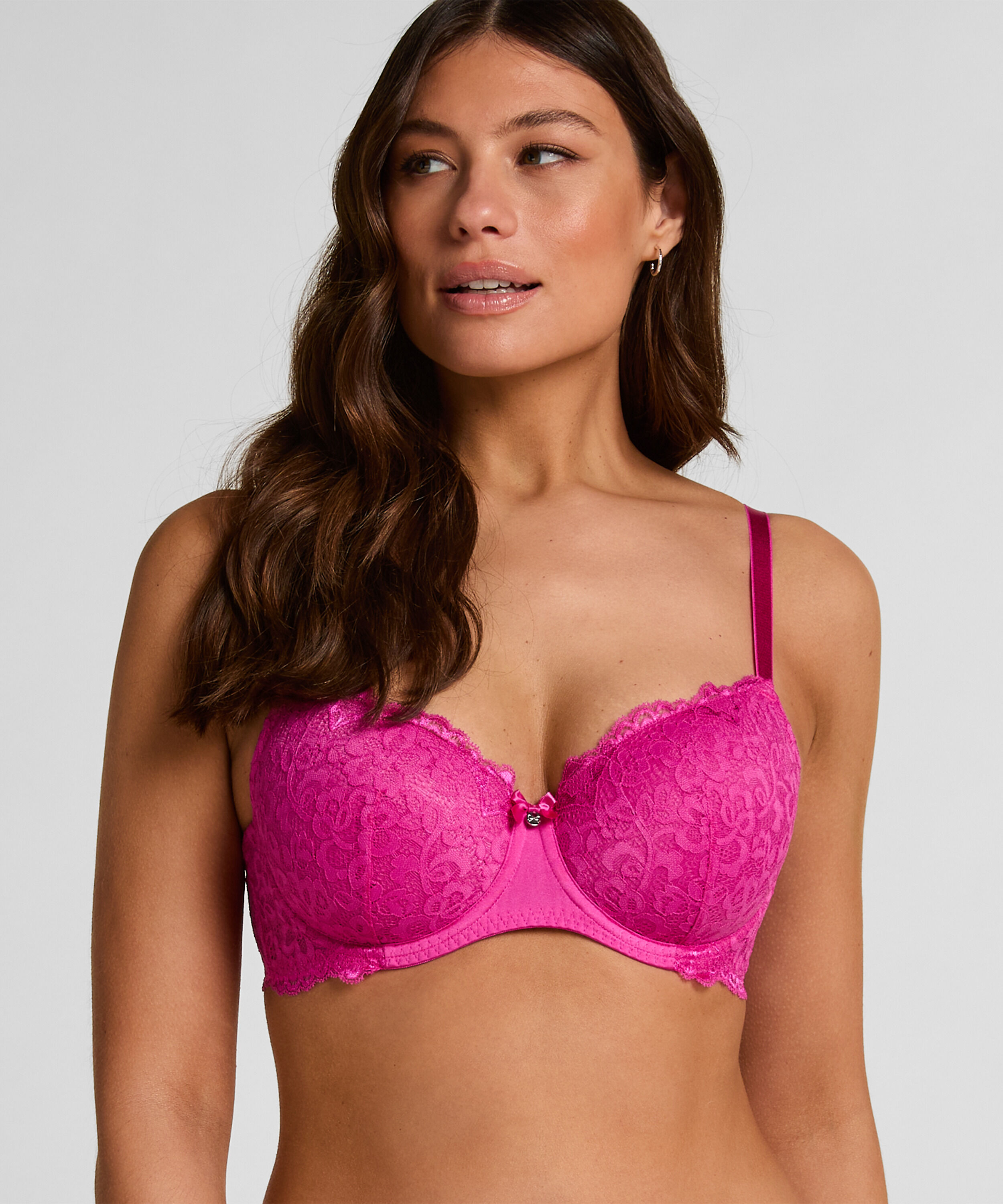 Voorgevormde beugel bh Marine, Roze