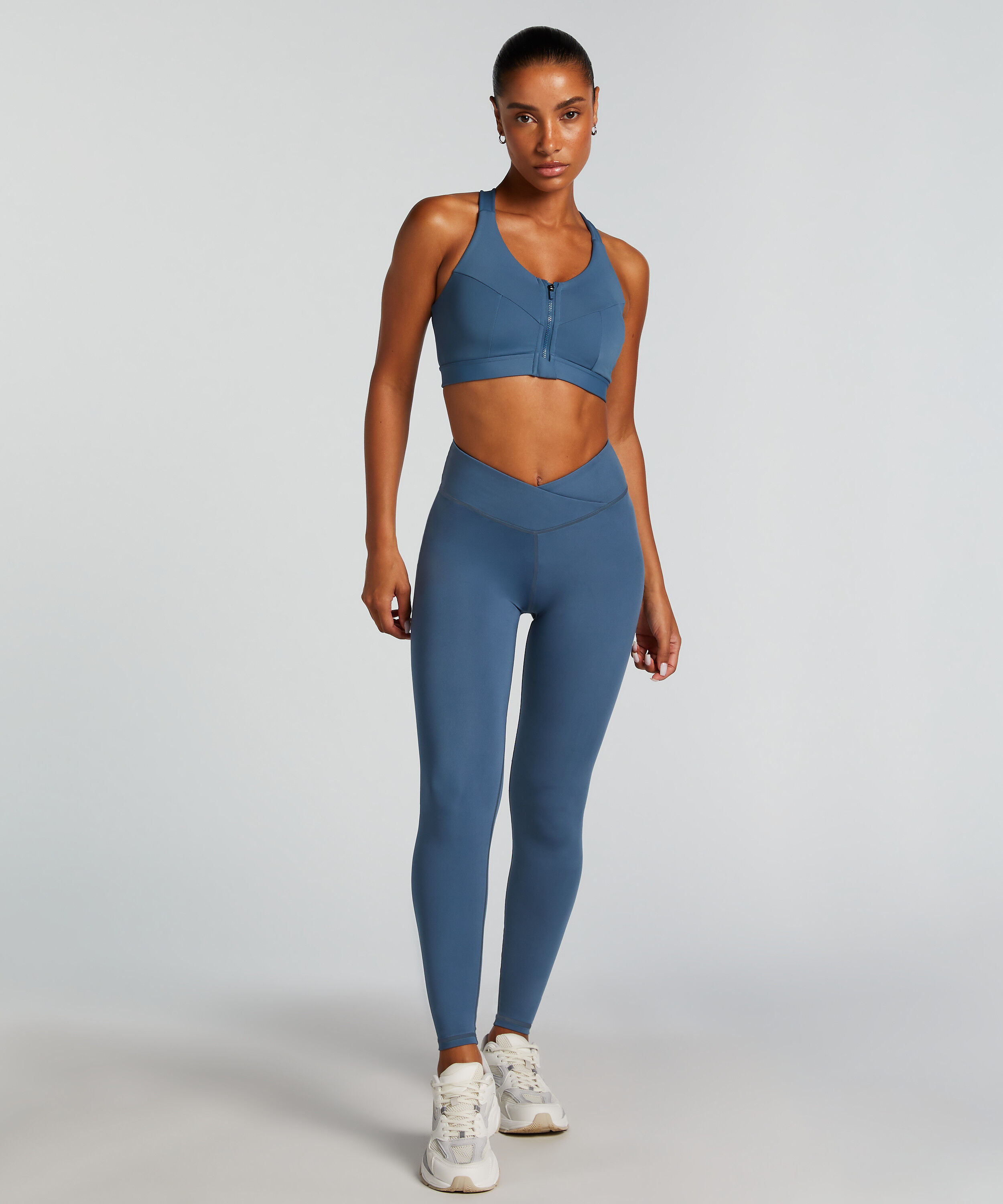 HKMX sportlegging met hoge taille, Blauw
