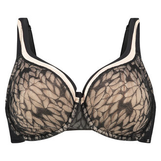 Niet-voorgevormde beugel bh Leslie, Zwart