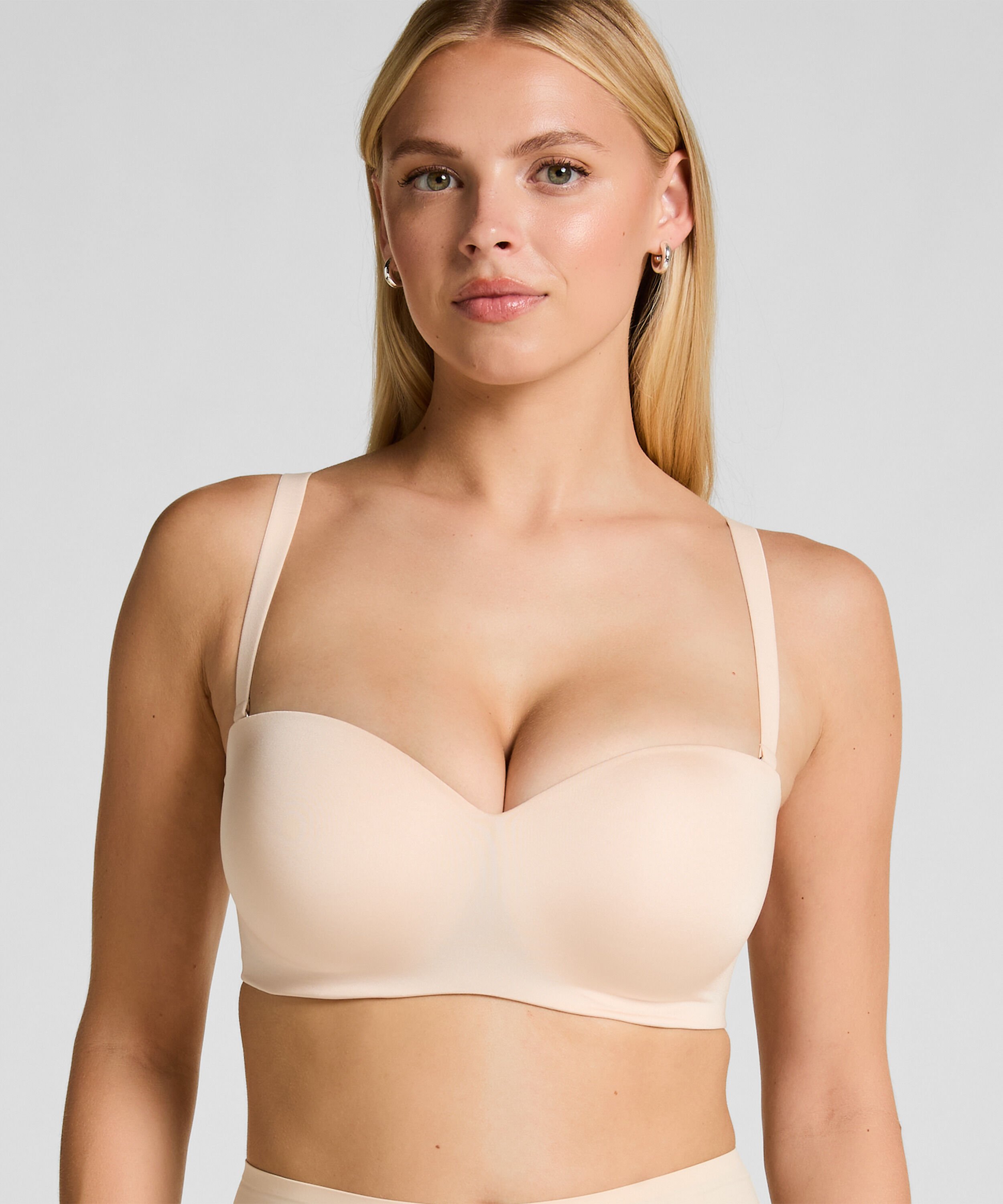 Voorgevormde strapless push-up beugel-bh Smooth