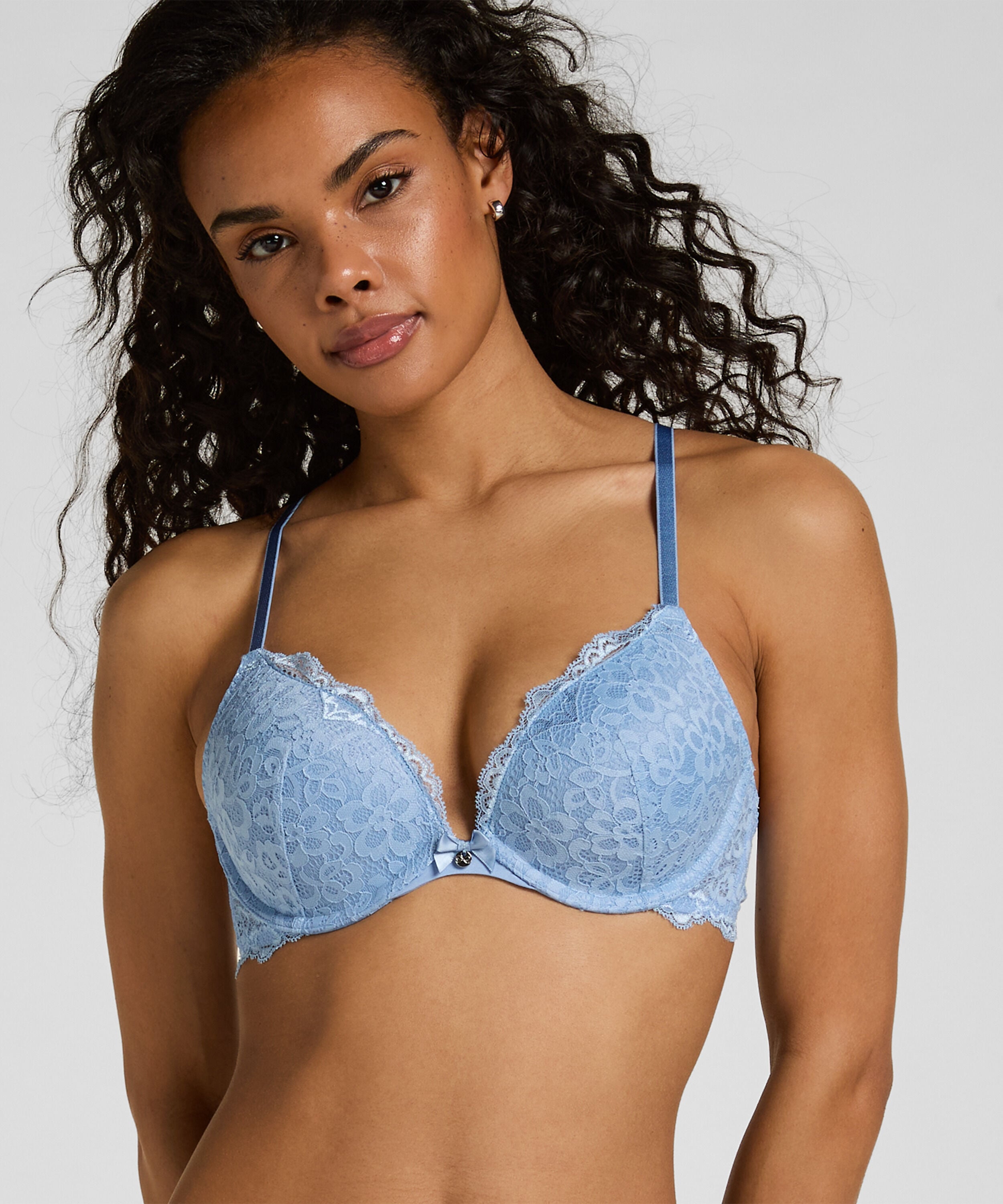 Voorgevormde push-up beugel bh Marine