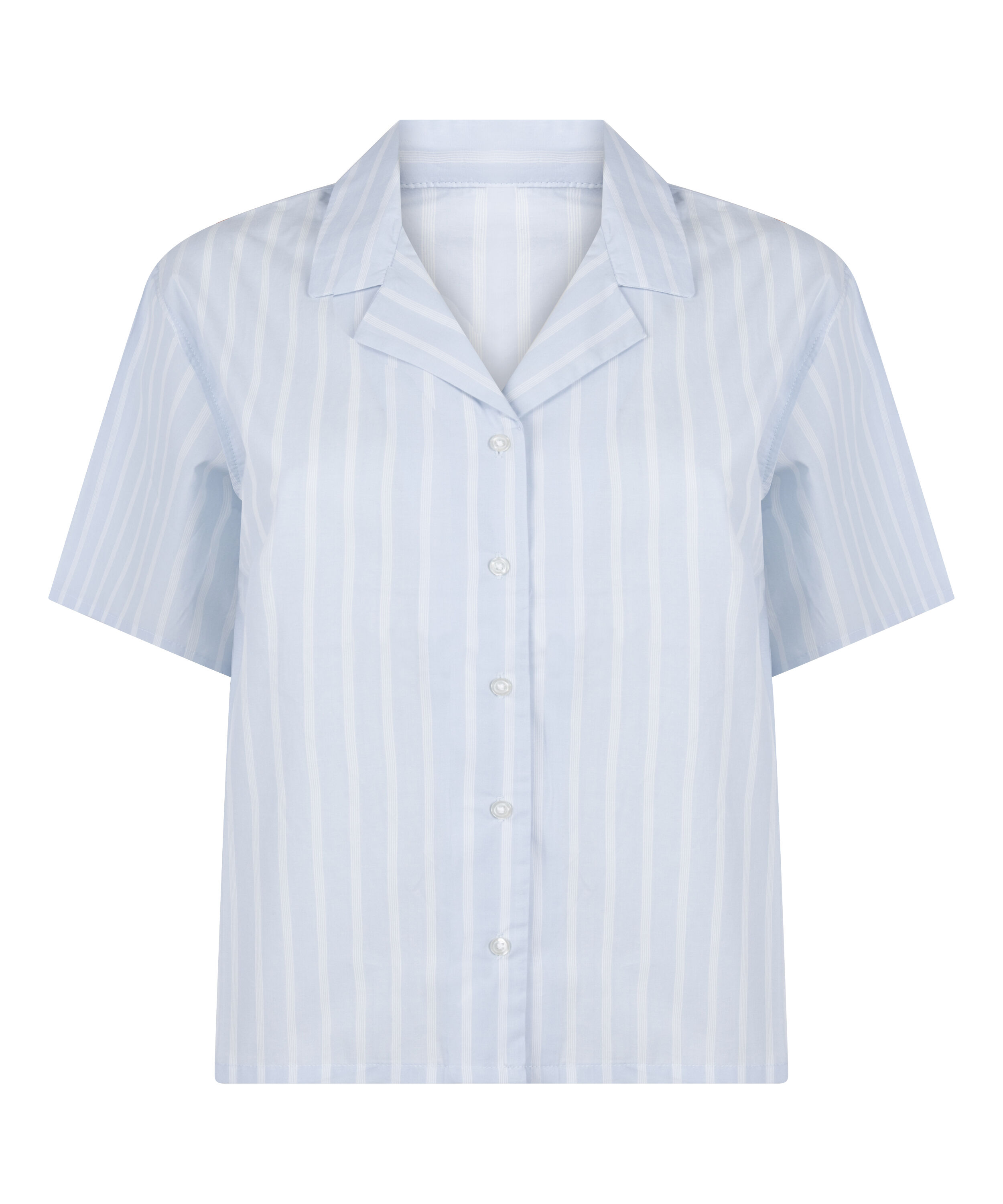 Gestreept Katoenen Jasje, Blauw Gestreept Katoenen Jasje, Blauw