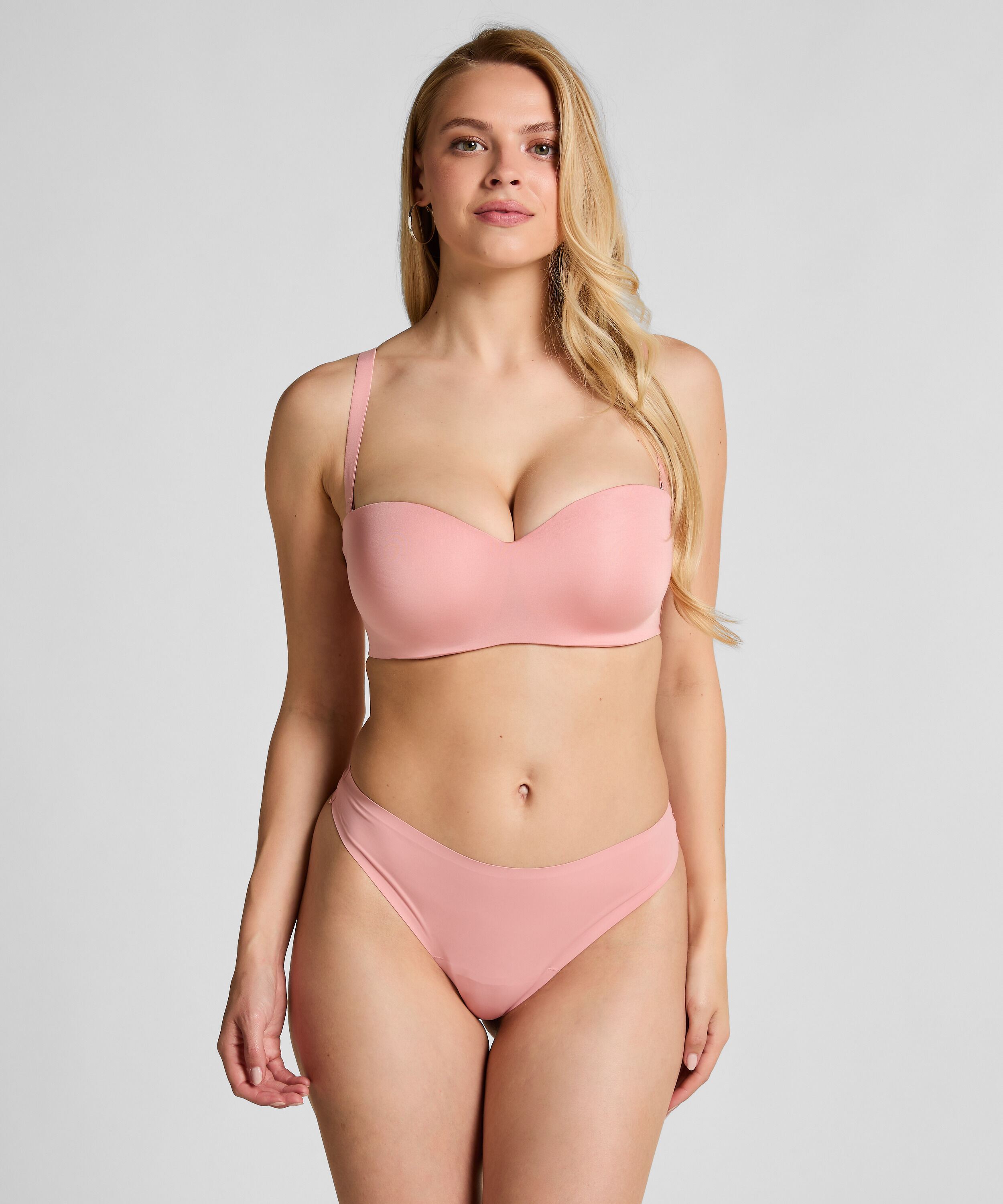 Voorgevormde strapless push-up beugel-bh Smooth
