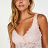 Slipdress Modal lace, Roze