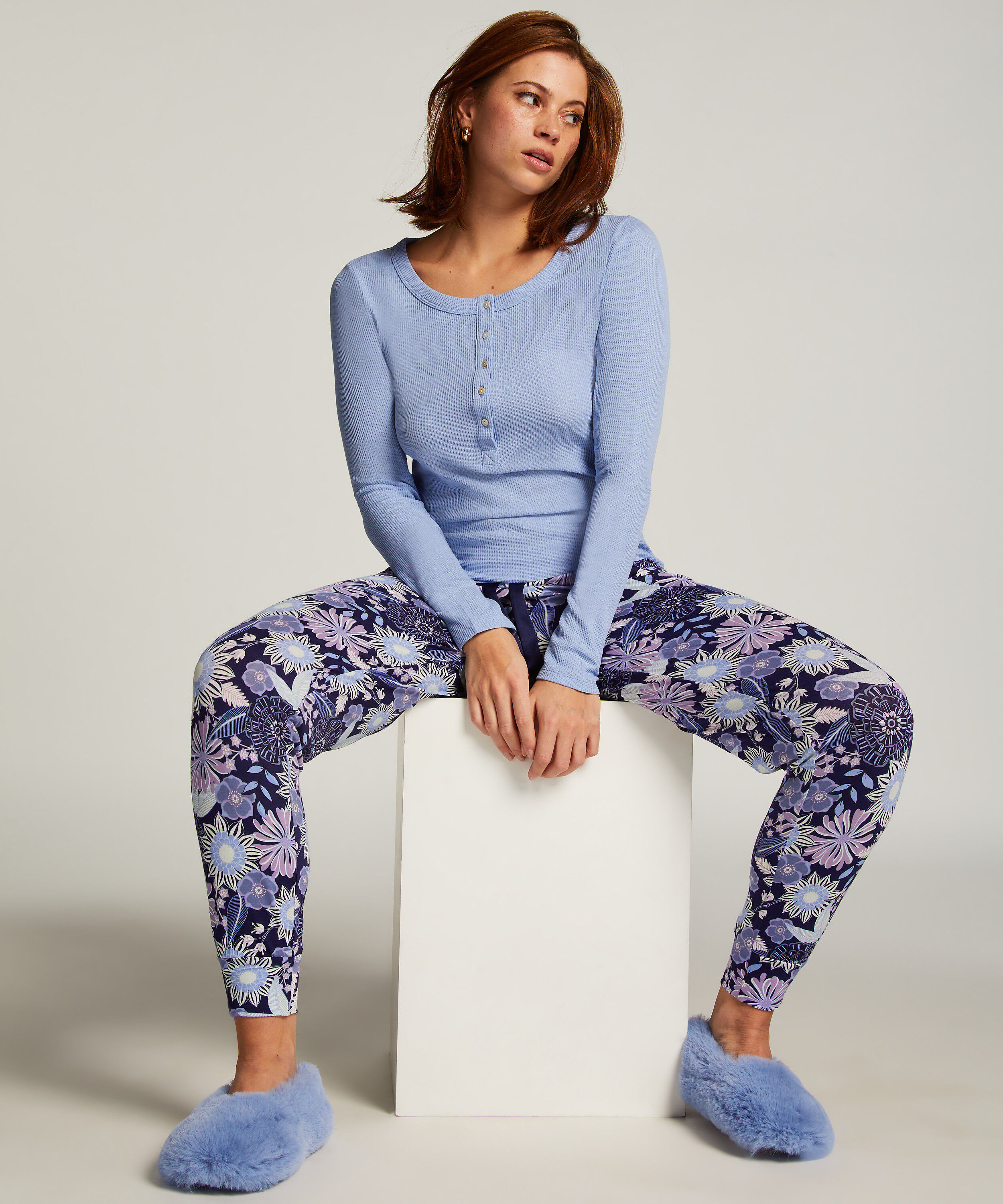 Tall Pyjamabroek, Blauw