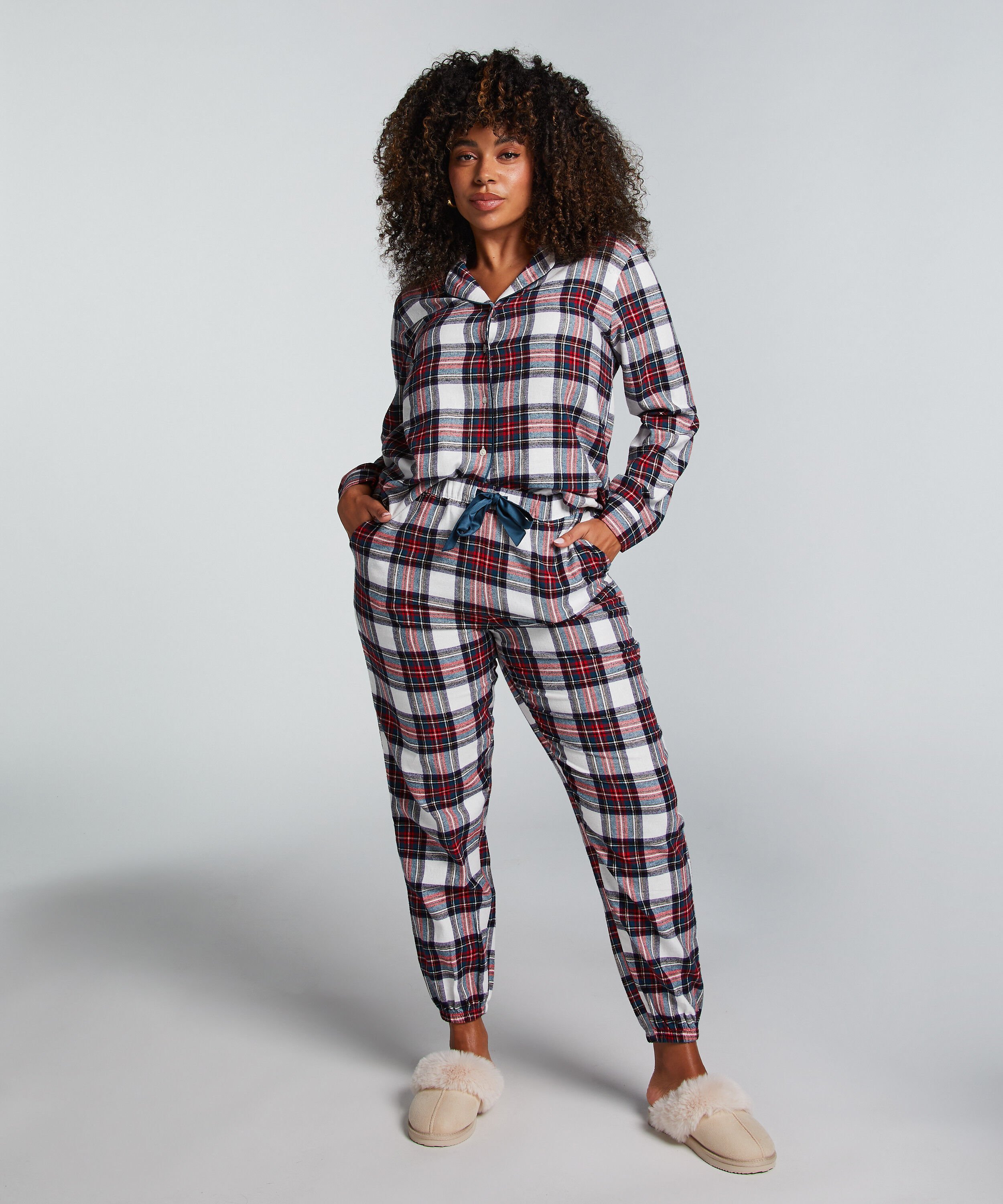 Pyjamaset Twill, Wit