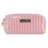 Make-up Tasje Stripe plastic, Roze