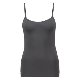 Naadloze spaghetti top, Grijs