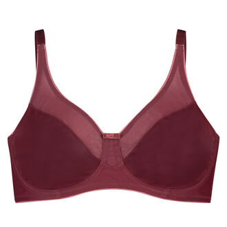 Niet-voorgevormde minimizer beugel bh Nina, Rood