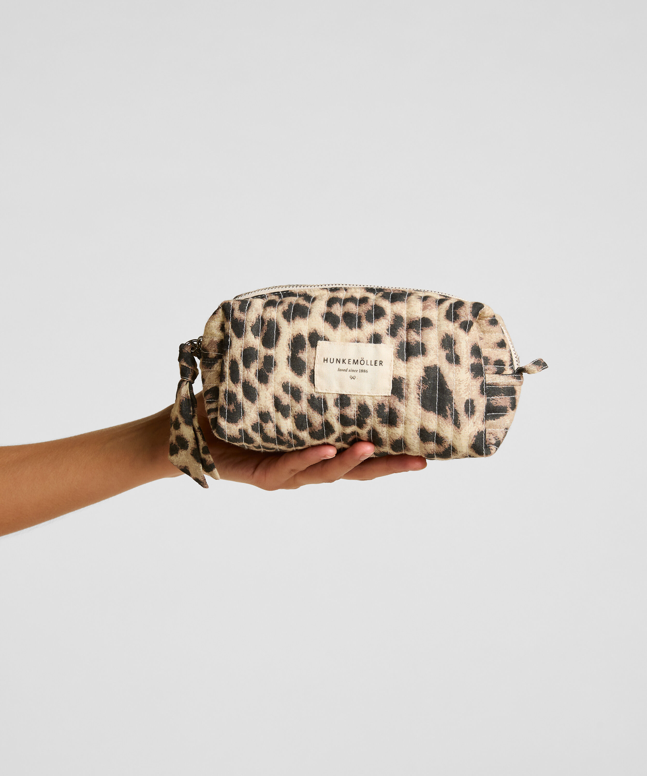 Make-up Tasje Klein Leopard, Wit