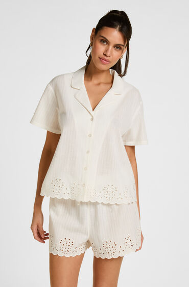 Hunkemöller Short Scallop Wit