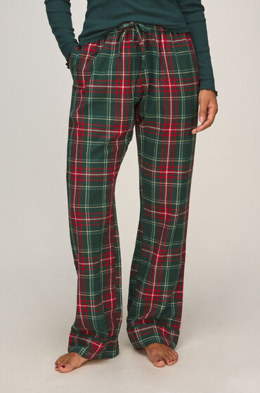 Hunkemöller Tall Pyjamabroek Flanel Groen