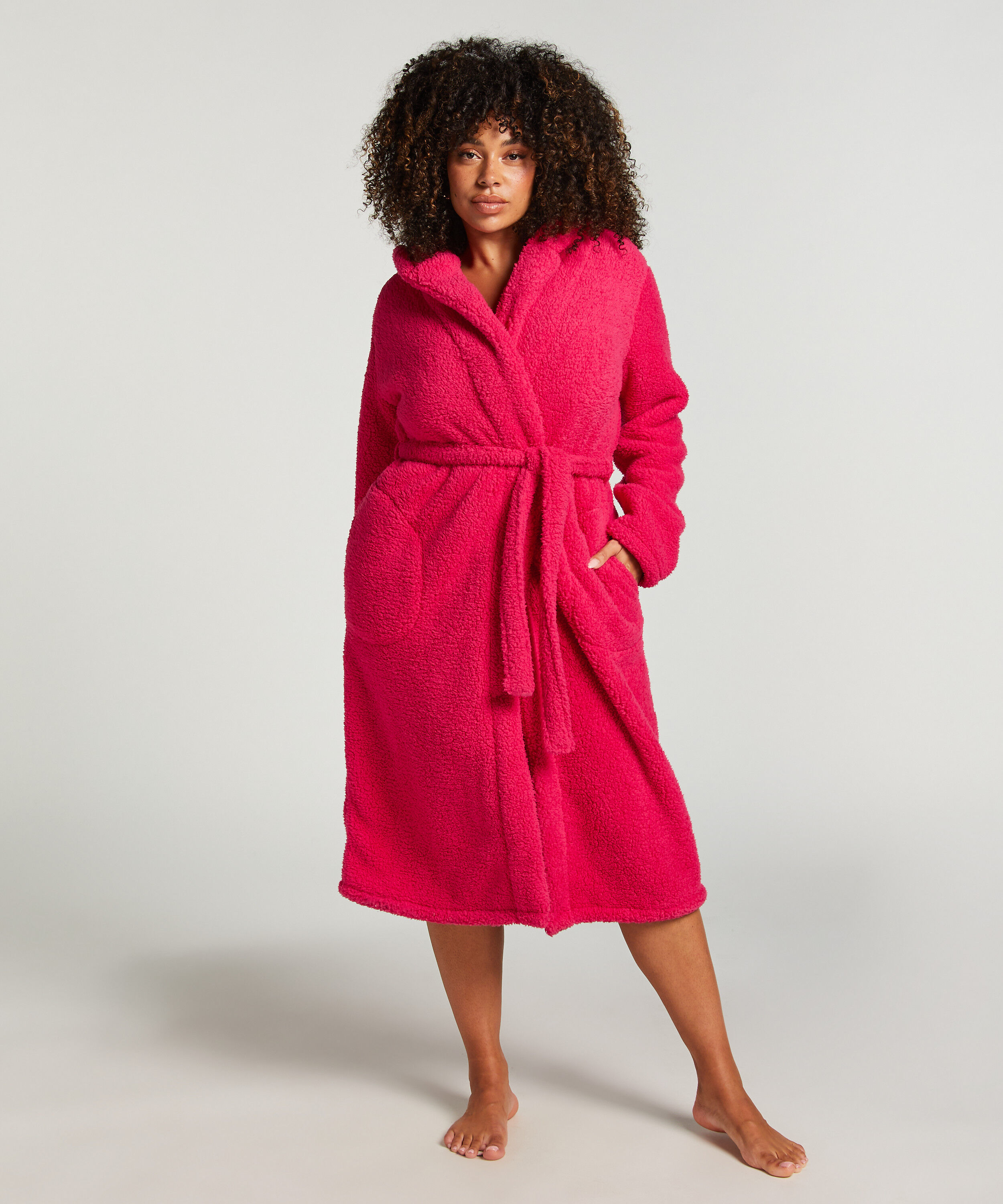 Badjas Fleece, Roze