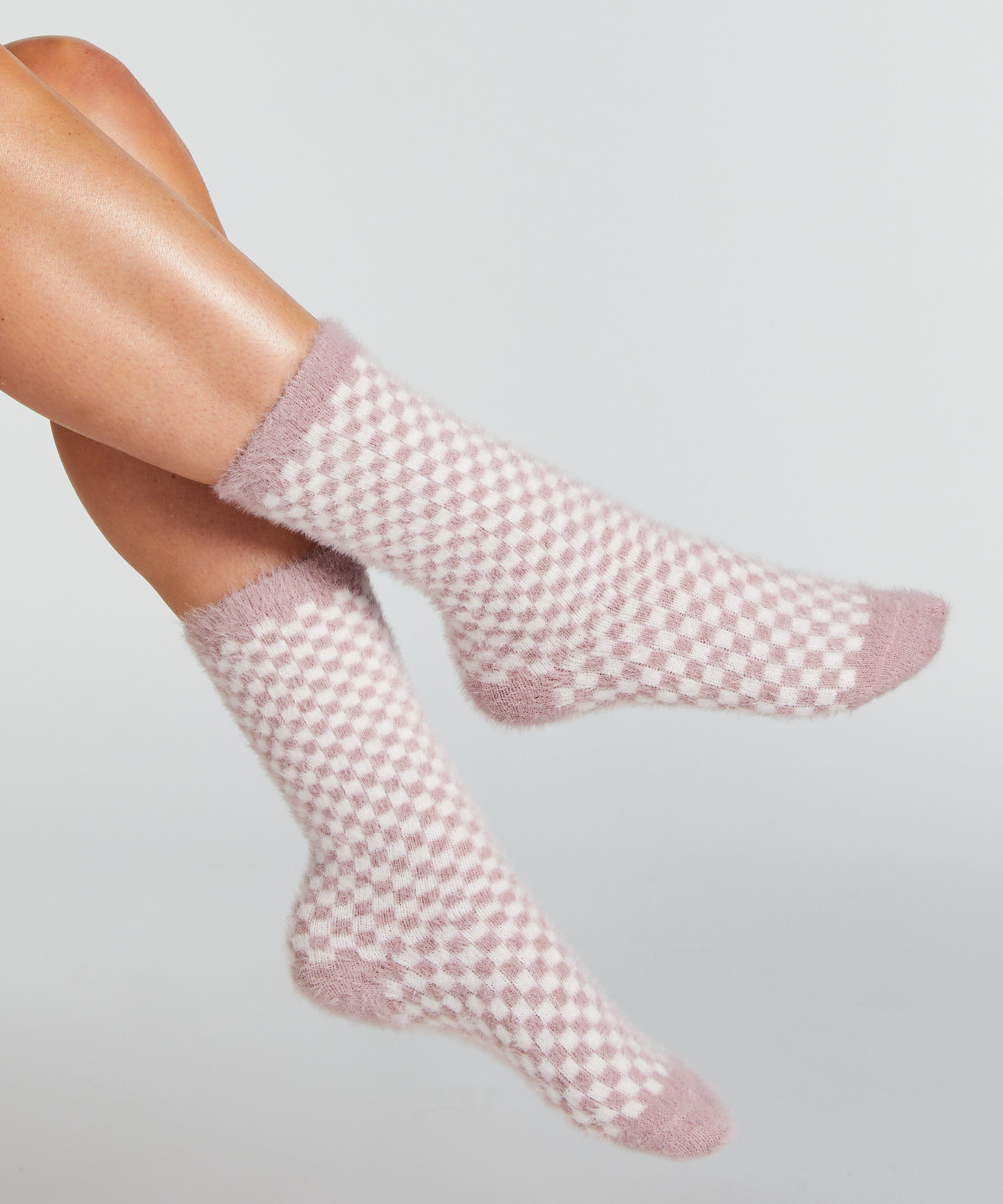 2 paar sokken Cosy, Paars