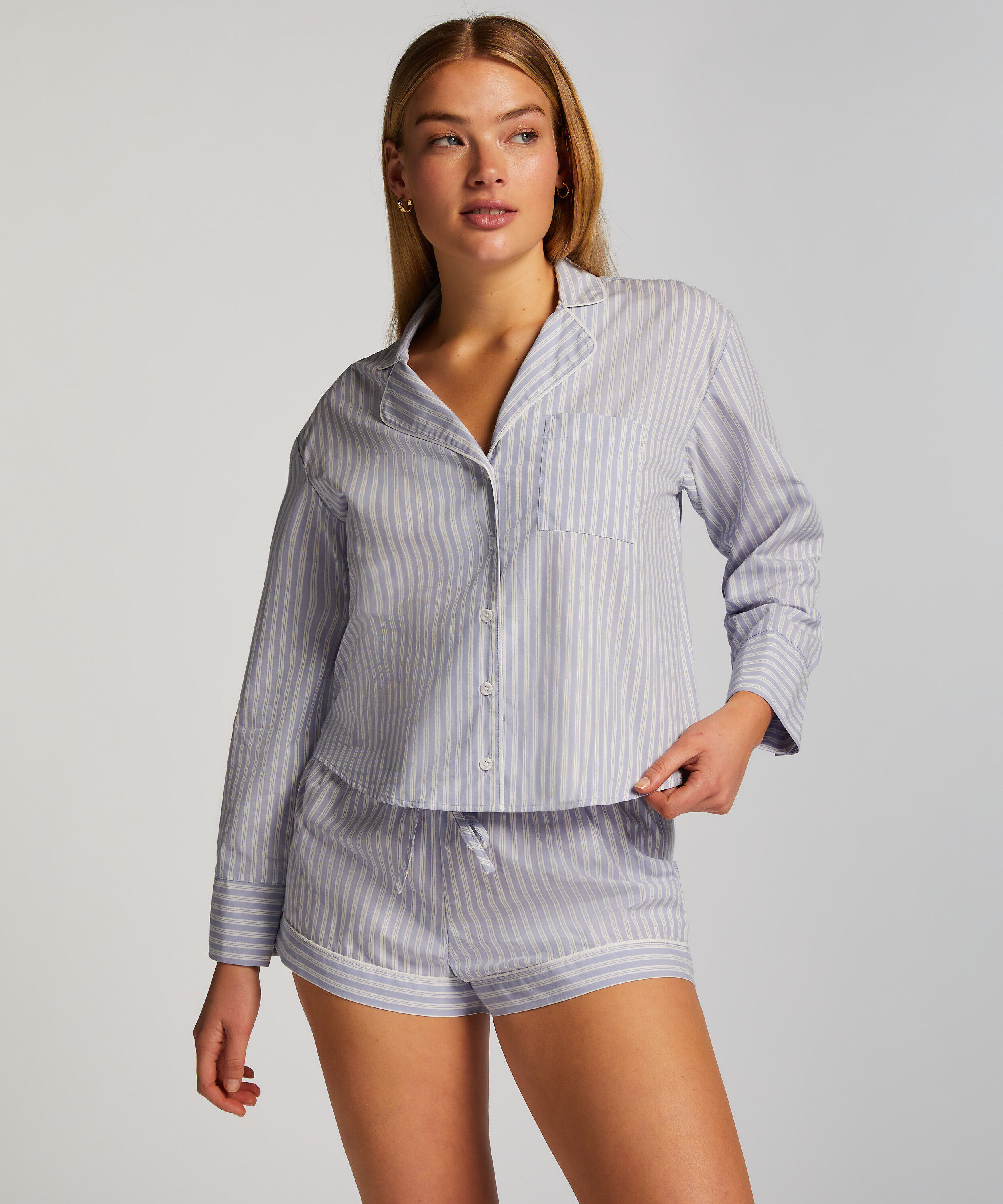 Shorts Katoen, Blauw