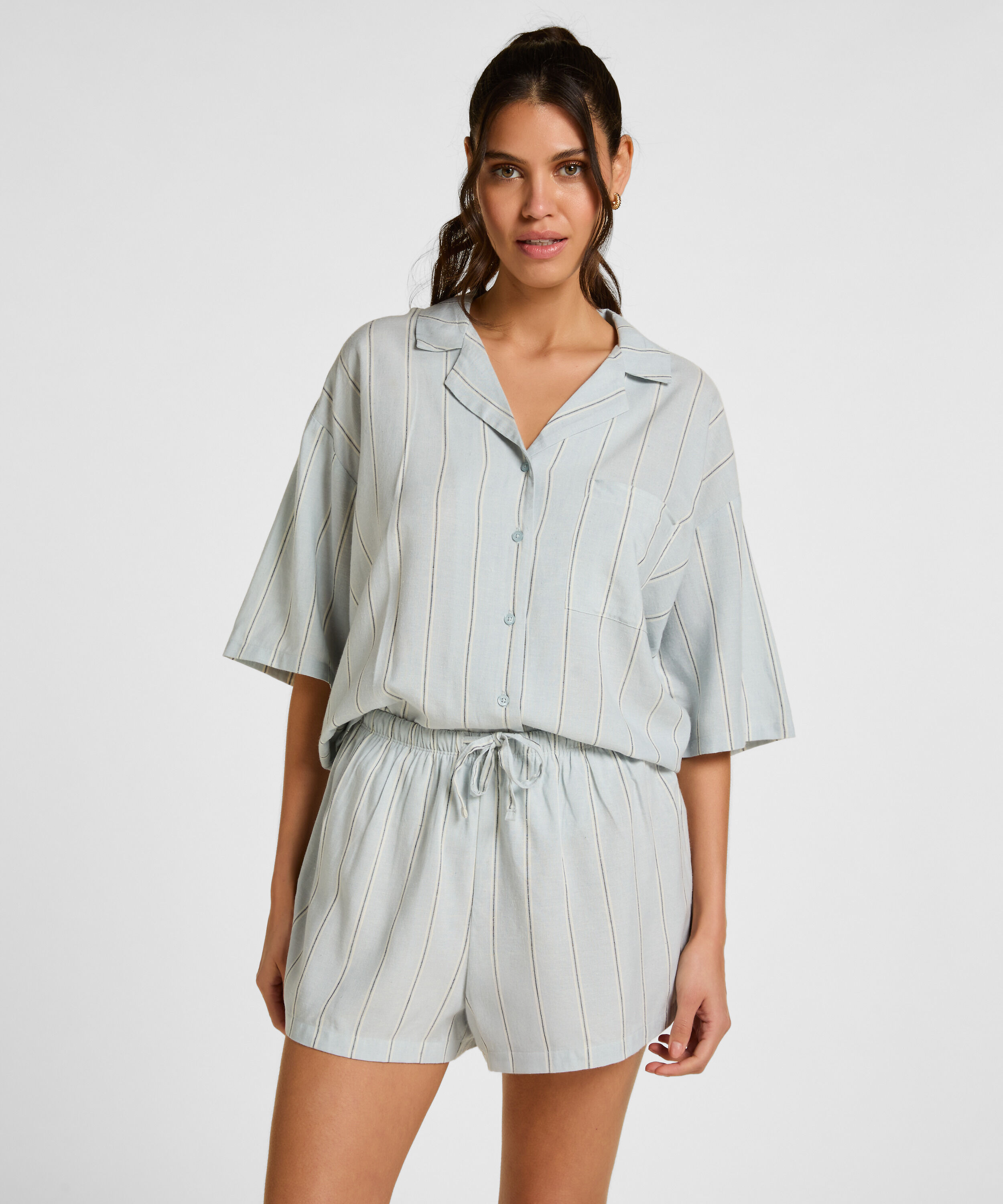 Linnen Pyjama Short