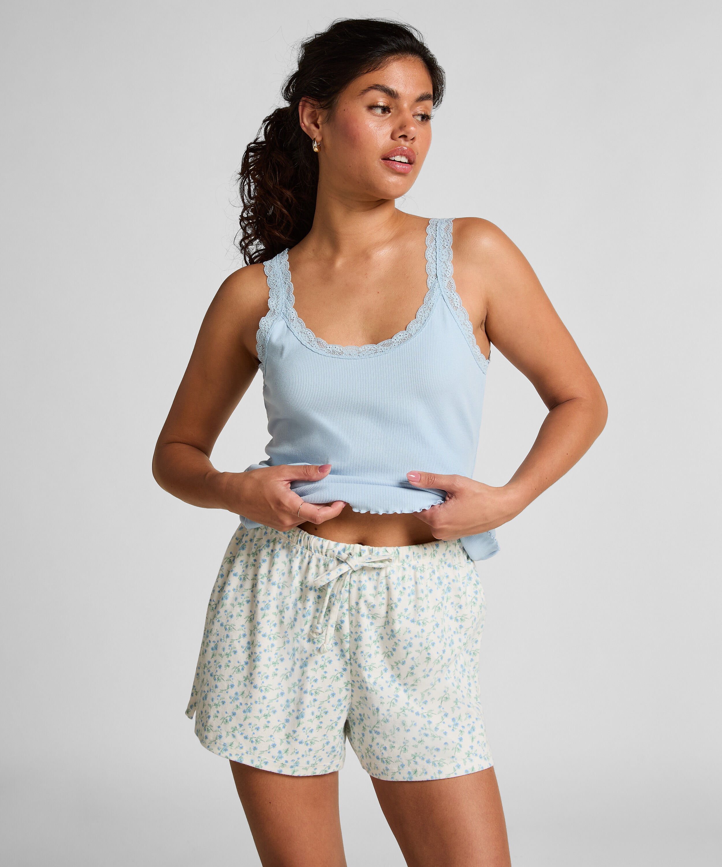 Shorts Katoen, Wit