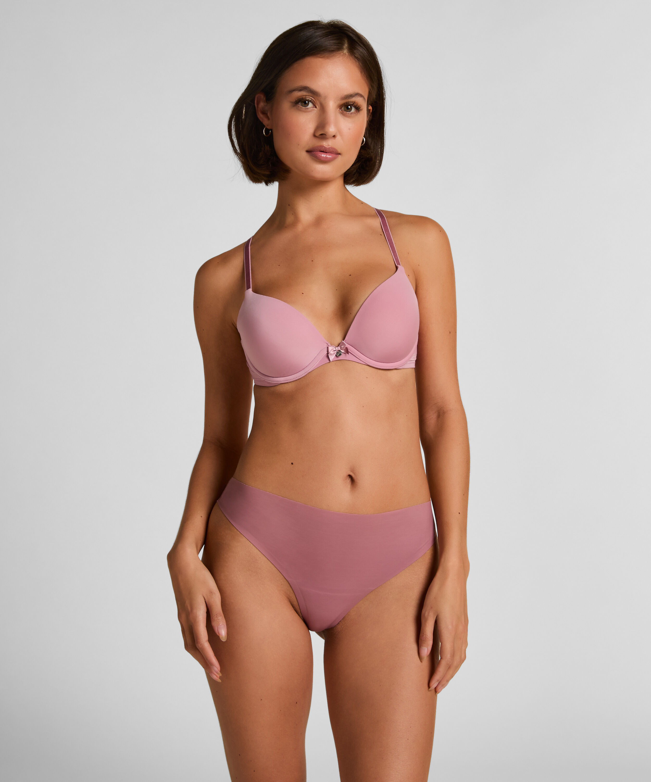 Onzichtbare hoog uitgesneden String, Roze