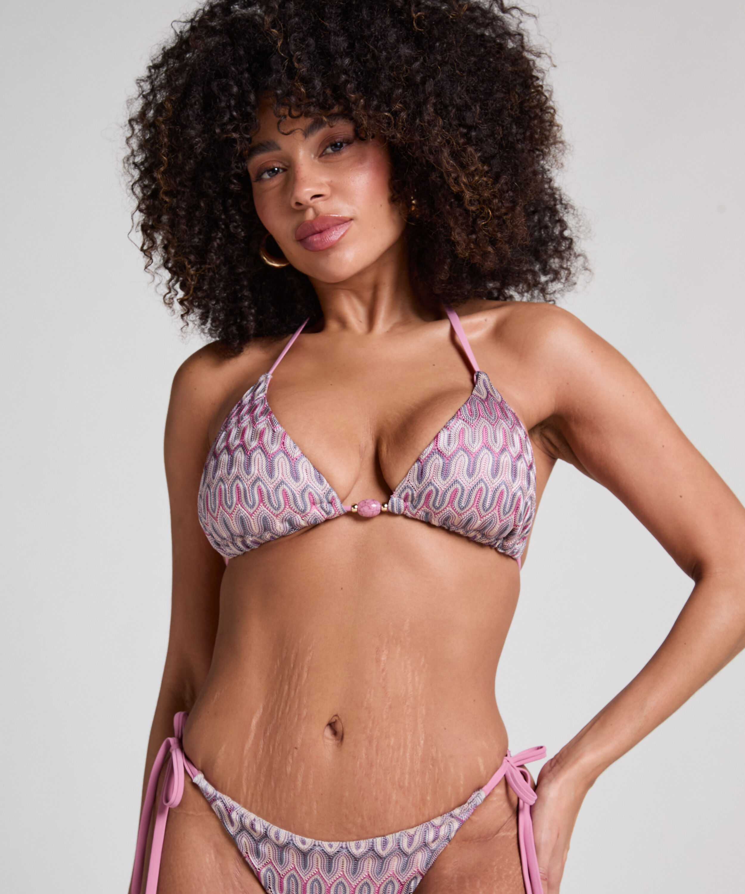 Triangel bikinitop Cali, Roze Triangel bikinitop Cali, Roze