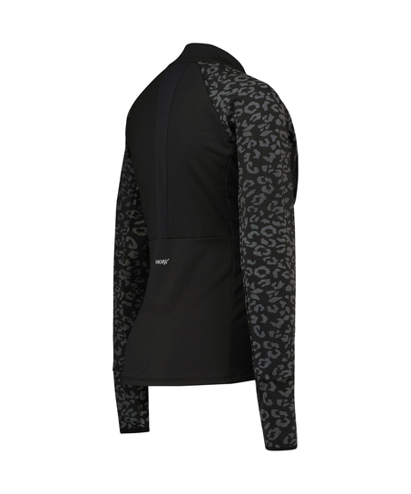 HKMX Reflecterend Winter Leopard Jacket, Zwart