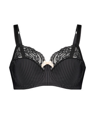 Niet-voorgevormde beugel bh Adalyn, Zwart