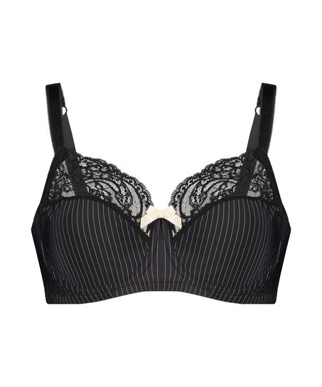 Niet-voorgevormde beugel bh Adalyn, Zwart