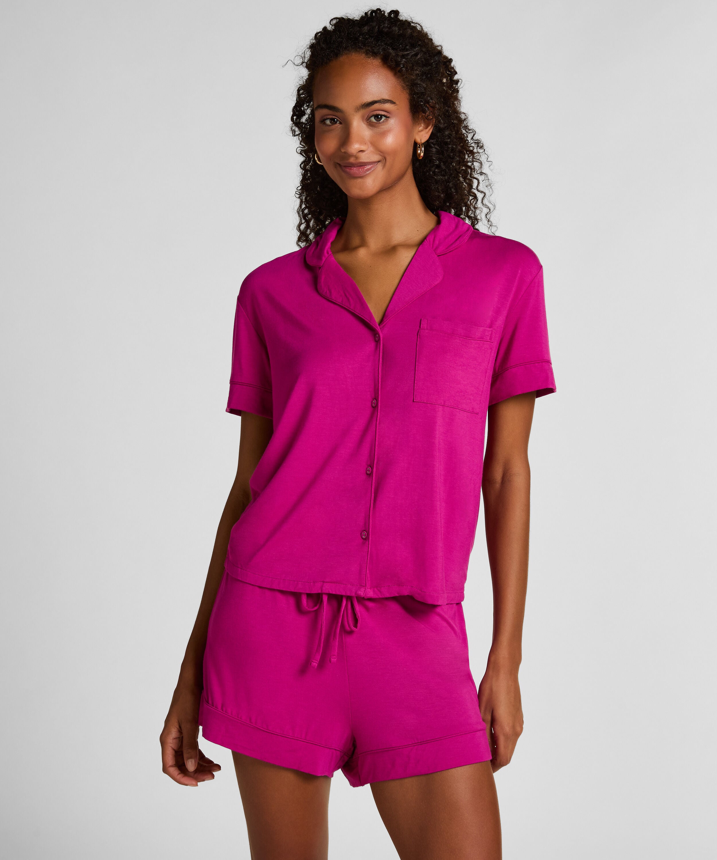Shorts Jersey Essential, Roze