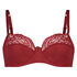 Niet voorgevormde beugel bh Sophie, Rood