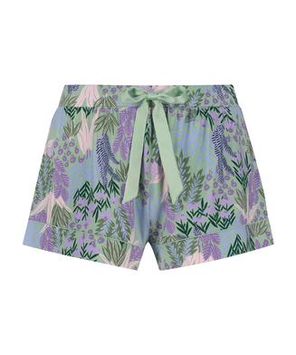 Pyjama shorts Jersey Lace, Groen