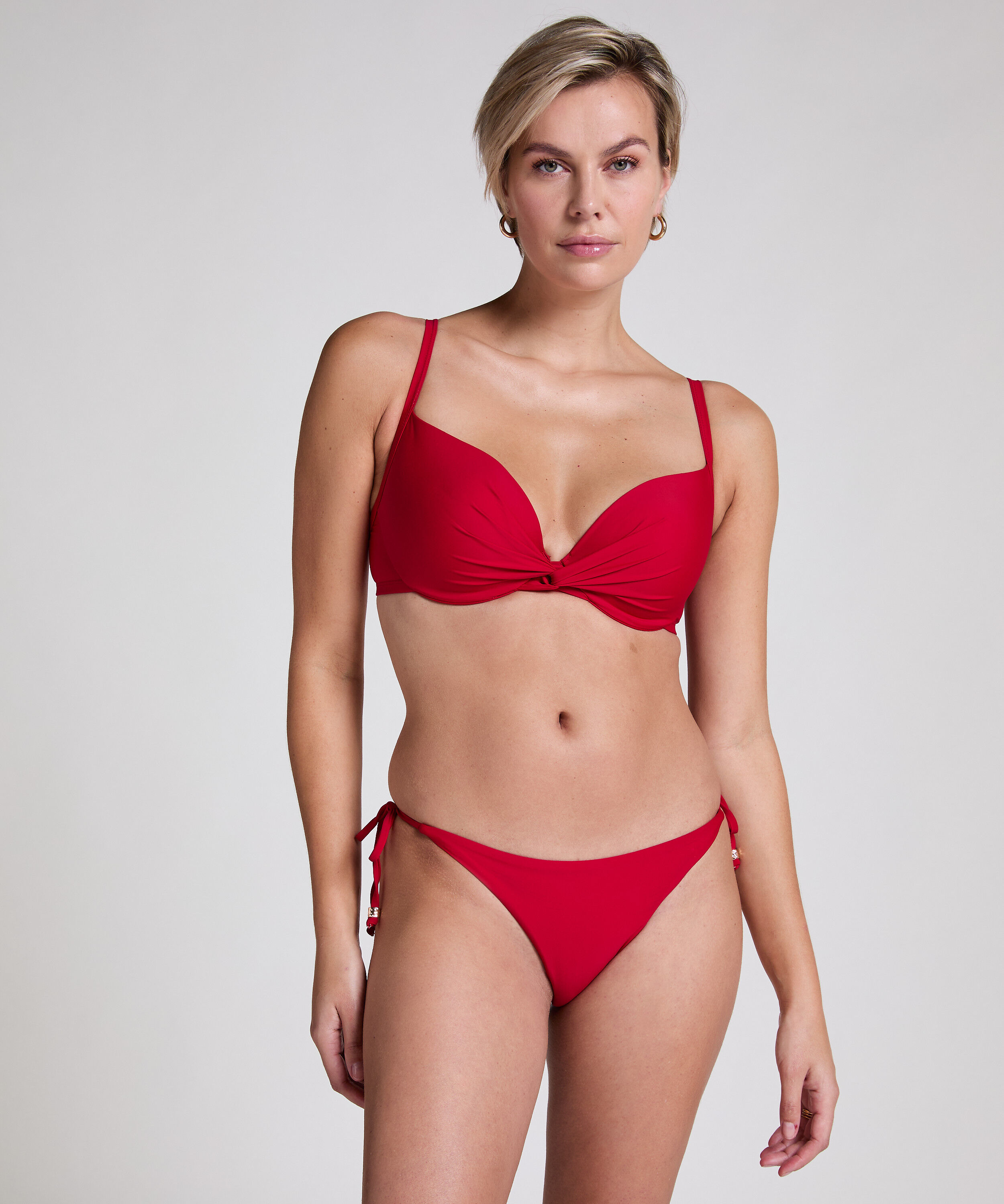 String bikinibroekje Luna, Rood