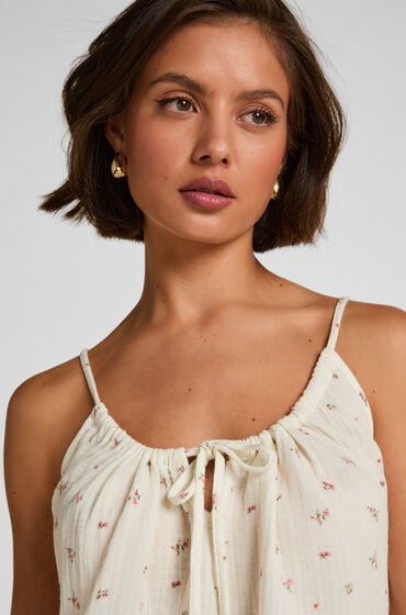 Hunkem&ouml;ller Mousseline Slipdress Wit