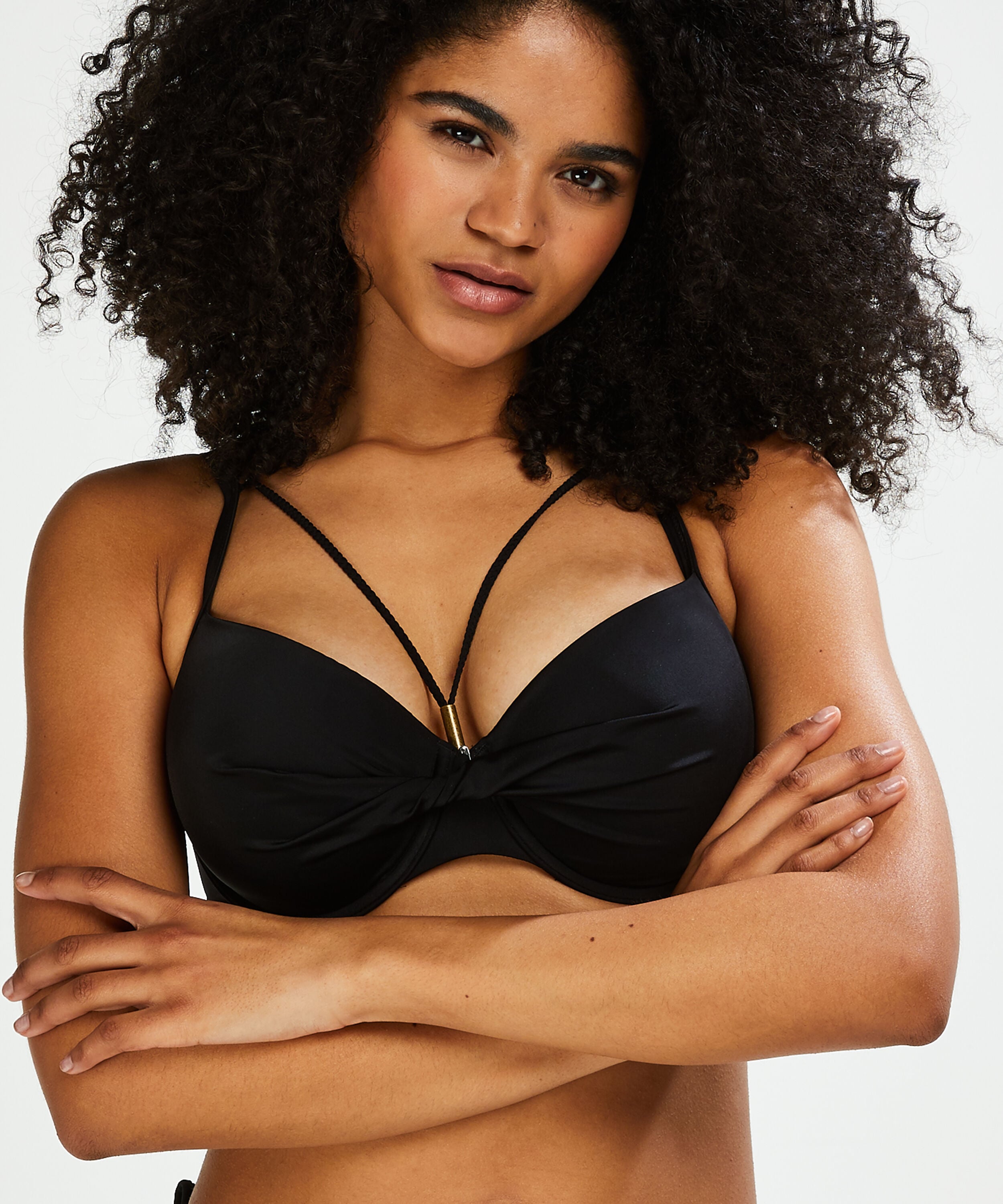 Voorgevormde beugel bikinitop Sunset Dream, Zwart