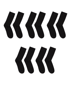 5 paar sokken, Zwart