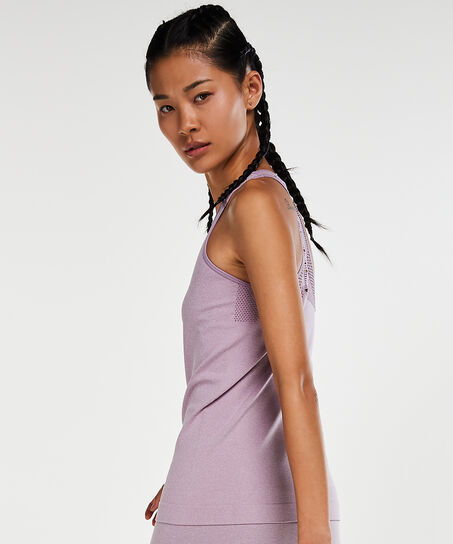 HKMX Tank top roundknit, Paars