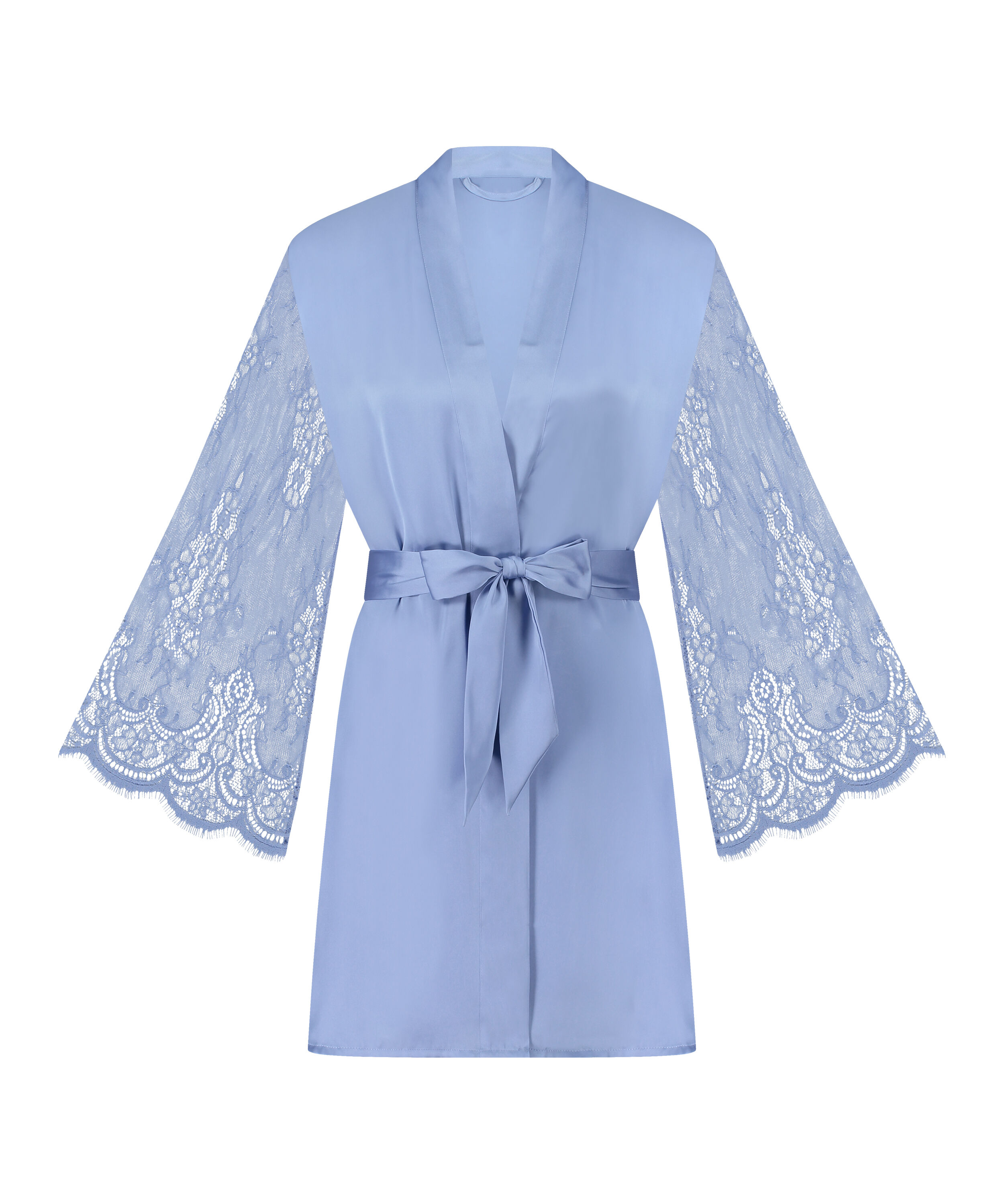 Kimono Satin, Blauw