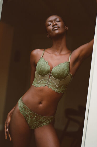 Hunkem&ouml;ller Voorgevormde Beugel Longline bh Groen