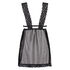 Slipdress Mesh Lace, Zwart