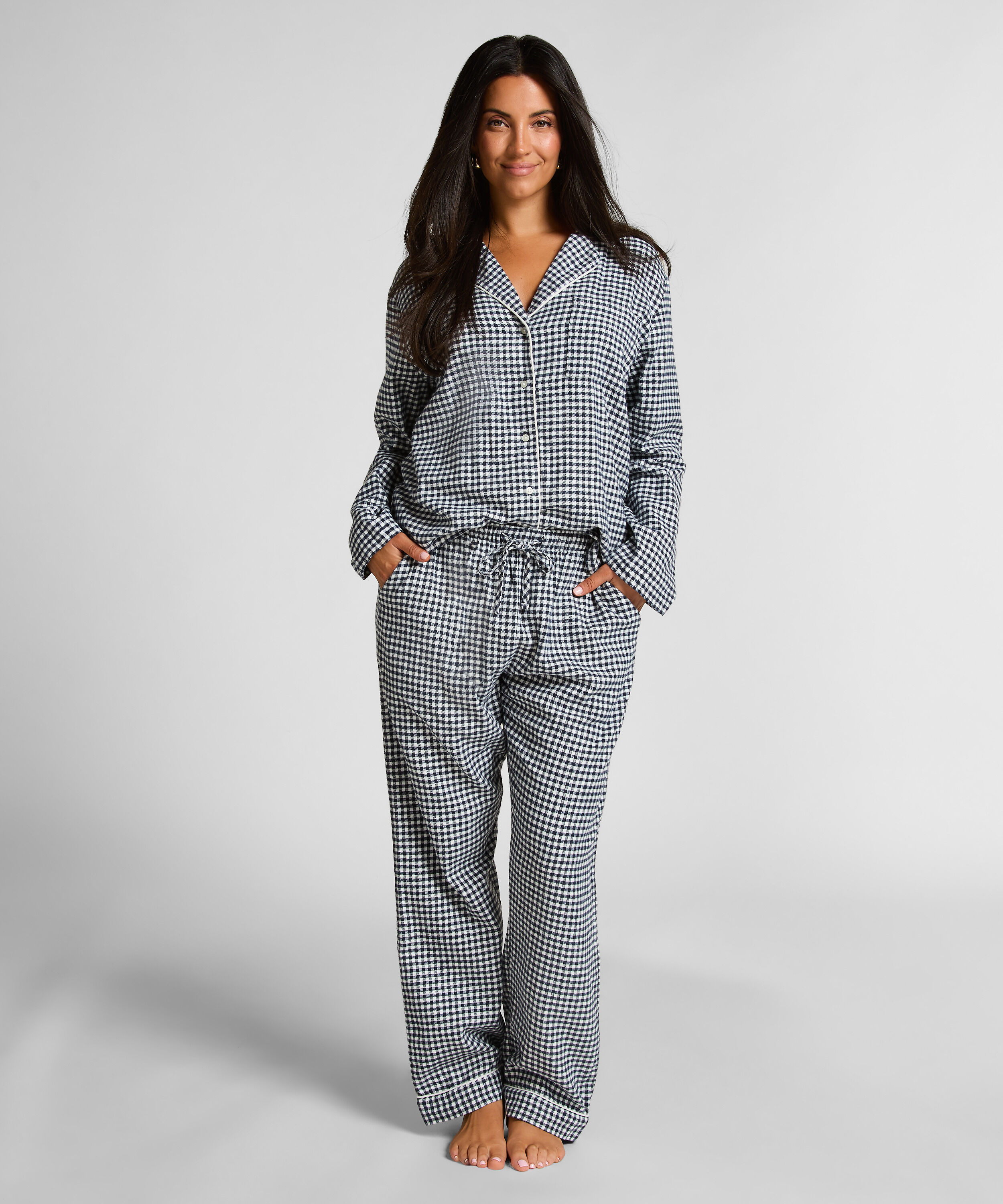 Pyjamabroek Flannel, Blauw Pyjamabroek Flannel, Blauw