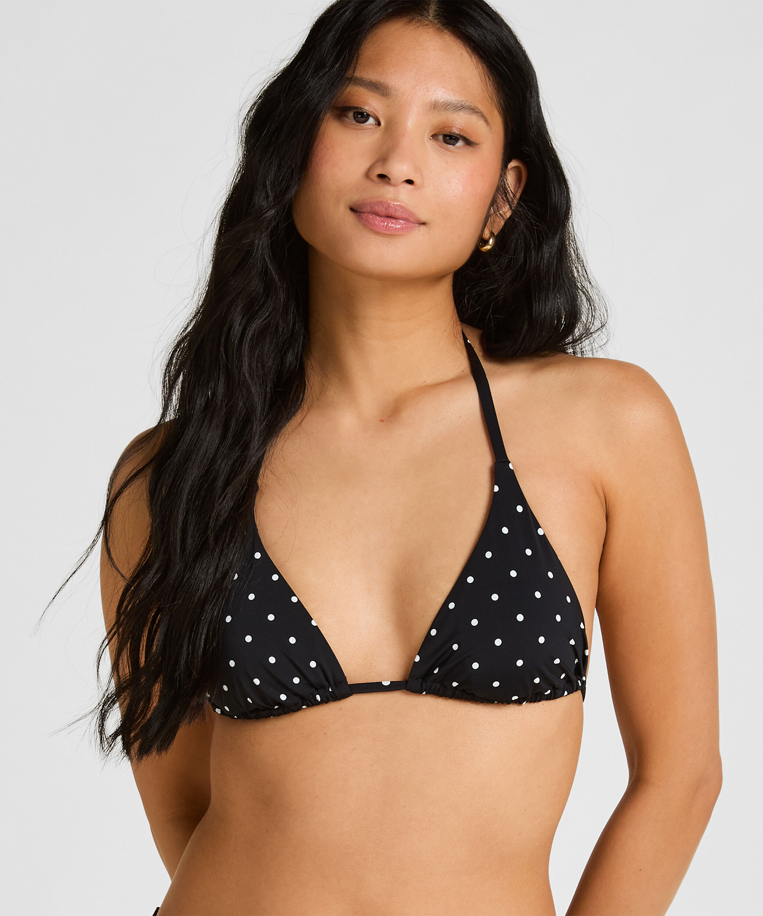 Triangle Bikini Top Luxe, Zwart