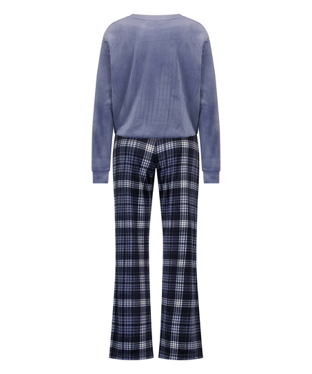 Pyjamaset met tas, Blauw