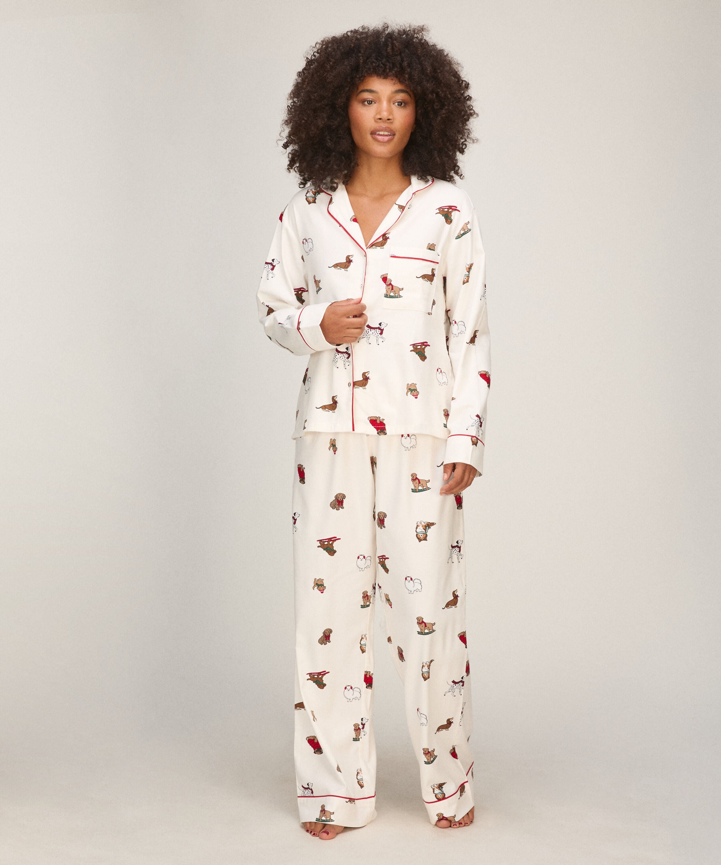 Flanellen Pyjamaset