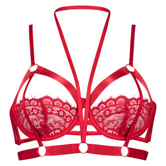 Niet voorgevormde beugel bh Jacky, Rood