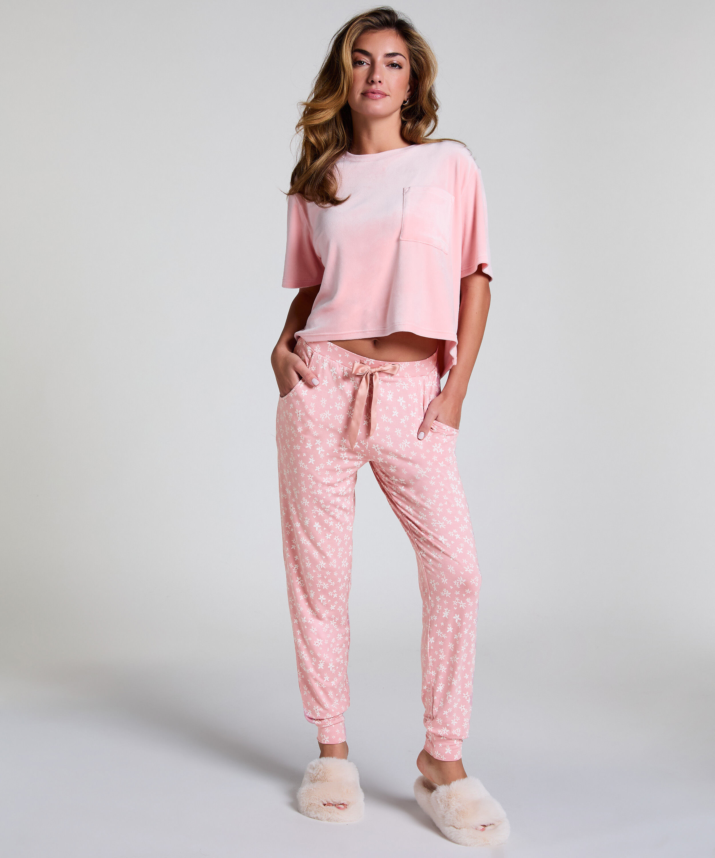 Pyjama broek Jersey, Roze Pyjama broek Jersey, Roze