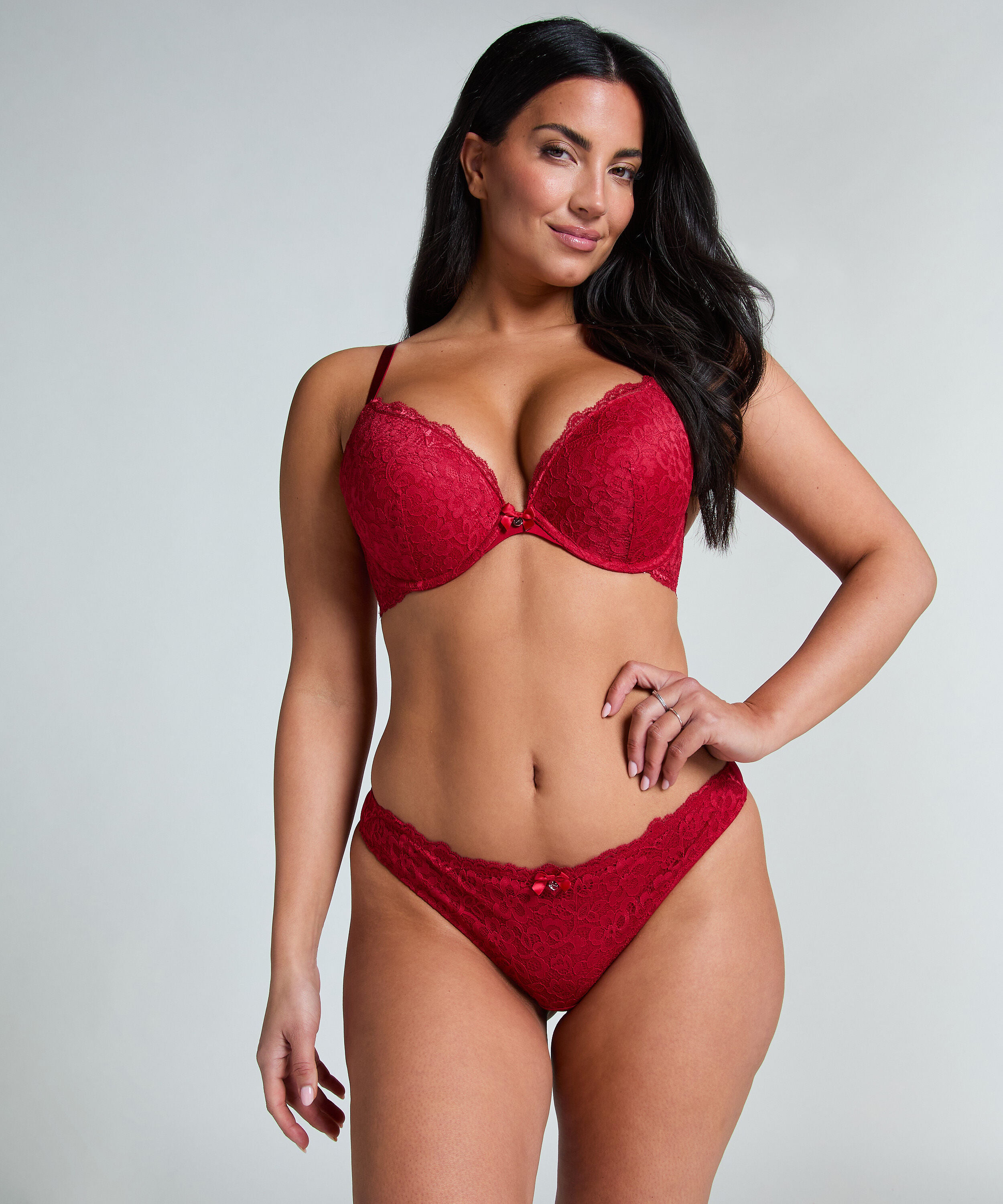 Voorgevormde push-up beugel bh Marine