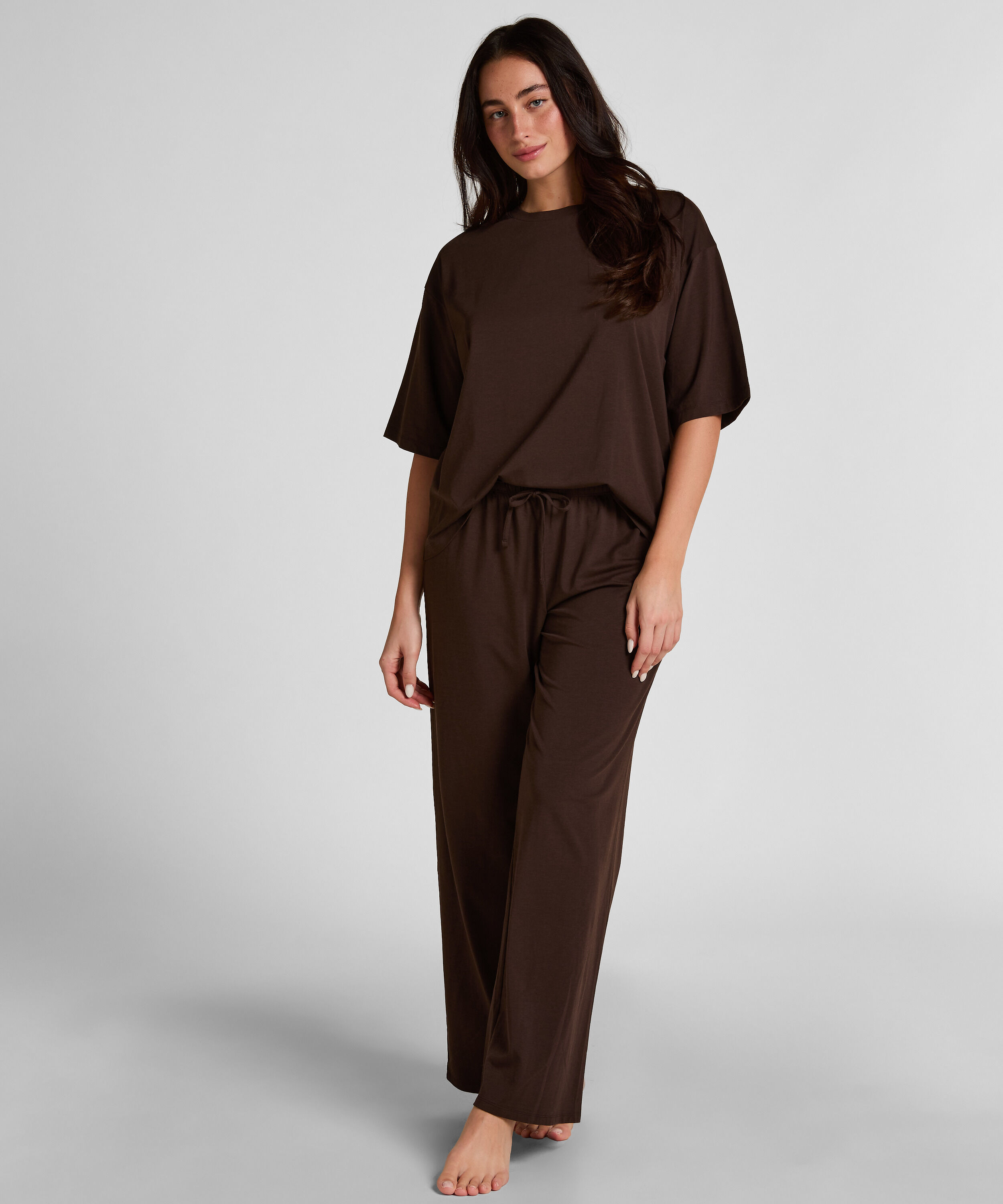 Pyjama Broek Loose, Bruin