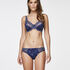 Niet voorgevormde beugel bh Diva, Blauw