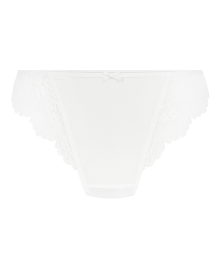 Hoog uitgesneden brazilian Caro, Wit