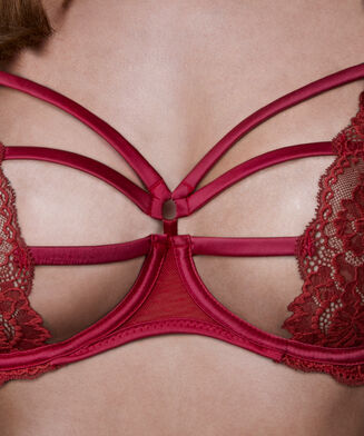 Niet-voorgevormde beugel bh Sosha, Rood