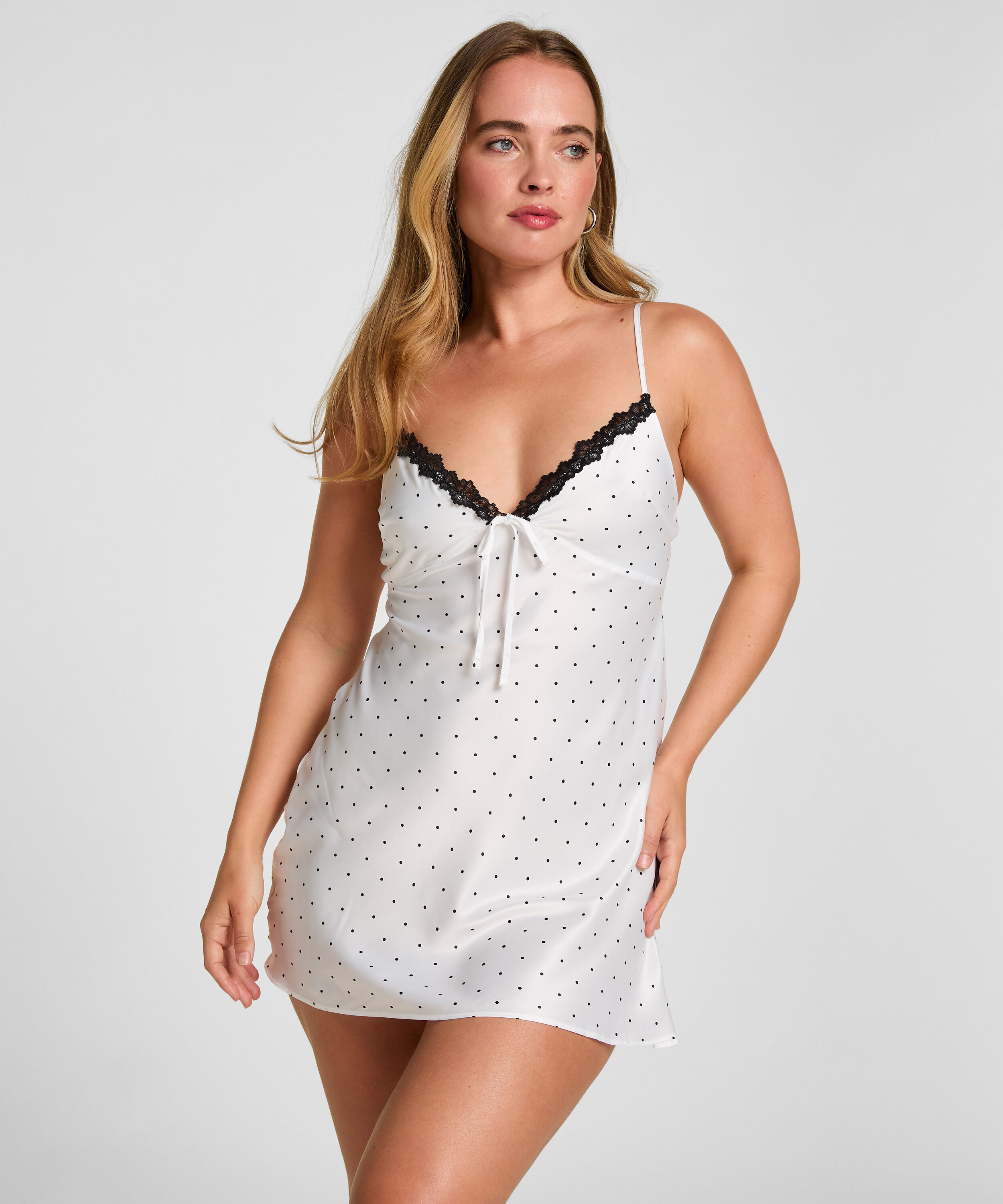 Slipdress Dolly, Wit Slipdress Dolly, Wit